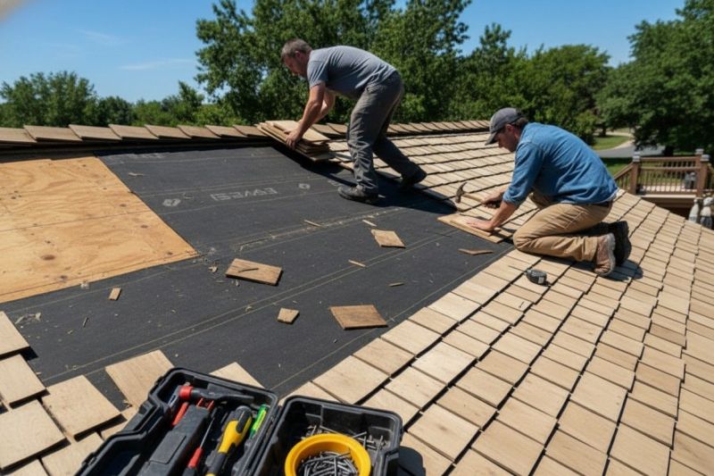 Local Cedar Shake Roof Care pros at work